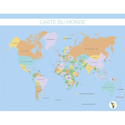 Carte du monde - Lina