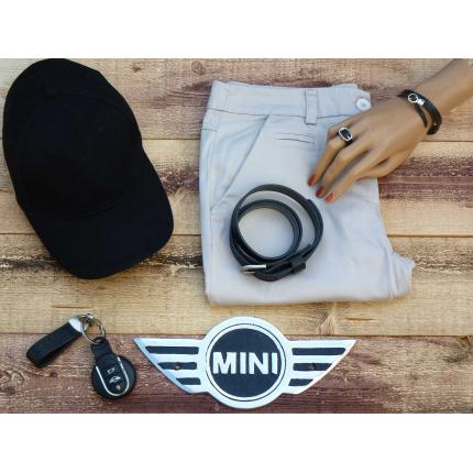 CEINTURE CUIR L'INDISPENSABLE 3CM NOIRE