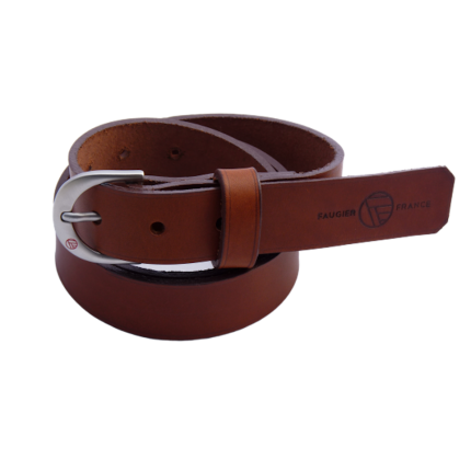 CEINTURE CUIR L'INDISPENSABLE 3CM MARRON
