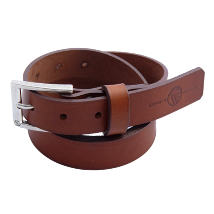 CEINTURE CUIR L'INDISPENSABLE 3CM MARRON