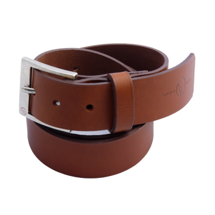 CEINTURON CUIR LEGEND 4CM MARRON