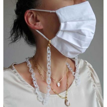 Chaîne de masque/lunettes Vanessa transparente