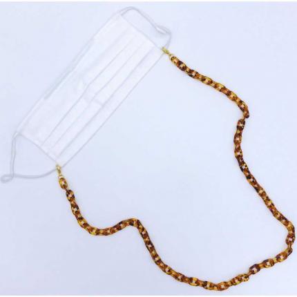 Chaîne de masque/lunettes Vanessa imprimé léopard