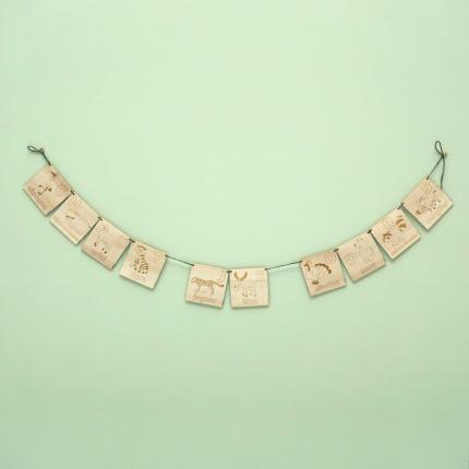 Guirlande Chut Je Dors en bois