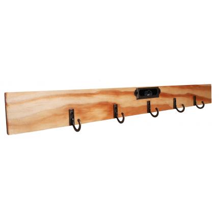 Porte clés mural vintage teinte claire 5 crochets