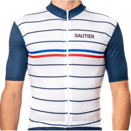 Maillot Vélo Marinière Mesh2Dry
