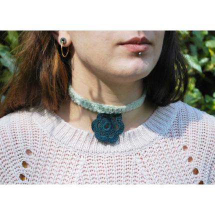 Collier Ras-de-Cou Patty  Vert clair et vert foncé