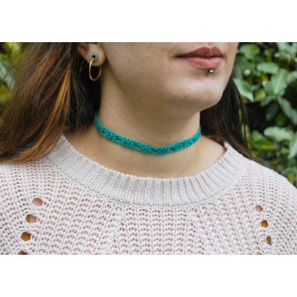 Collier Ras-de-Cou Sally Vert
