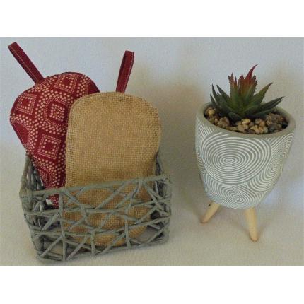 Lot de 2 éponges lavables rouge Oriental