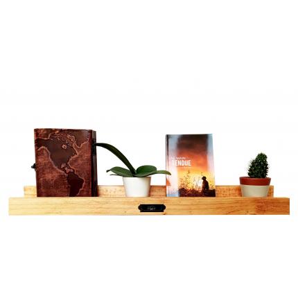 Etagère murale à livres - teinte foncée