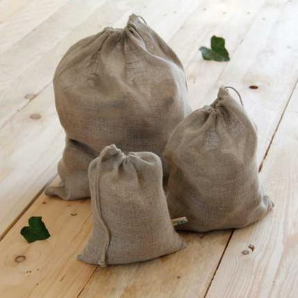 Sac pour le vrac en voile de lin