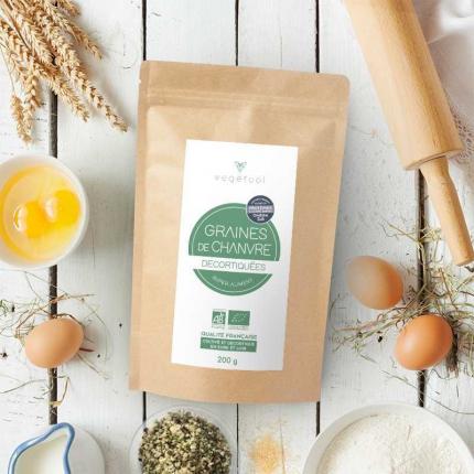 Graines de Chanvre décortiquées biologiques - 200 g