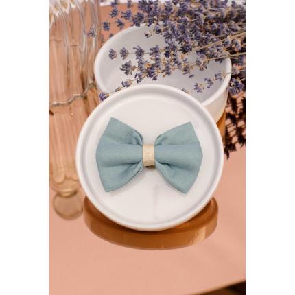 Noeud à clipser bleu clair et doré