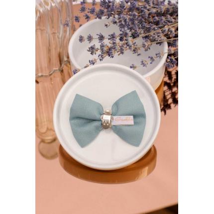 Noeud à clipser bleu clair et doré