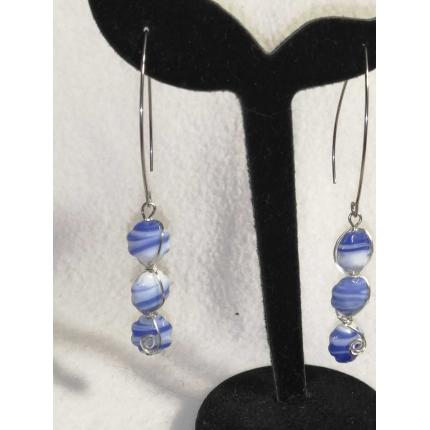 boucles d'oreilles facteur de verre