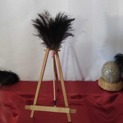 Plumeau en véritable plumes d'autruche collection Saphir