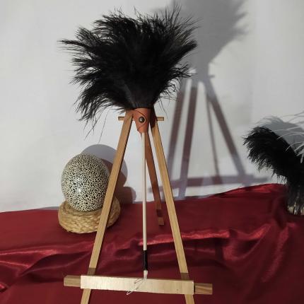Plumeau en véritable plumes d'autruche collection Saphir