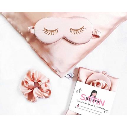 Kit de Sommeil en satin touché soie