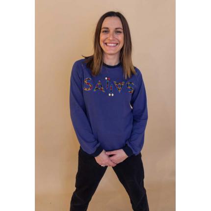 Sweat éco-responsable mixte Indigo ⎮ Koudougou Face