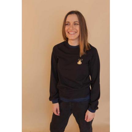 Sweat éco-responsable mixte Noir ⎮ Koudougou Dos