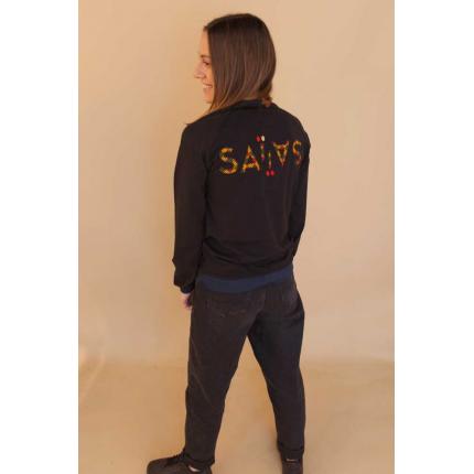 Sweat éco-responsable mixte Noir ⎮ Koudougou Dos