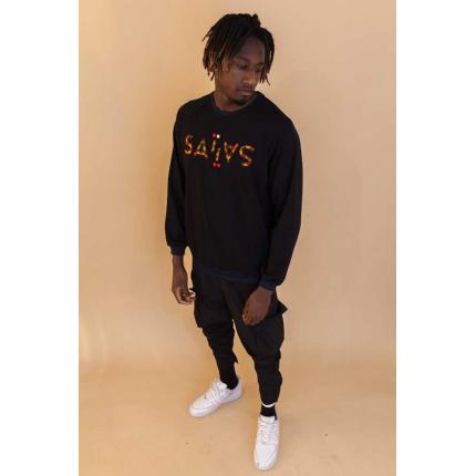 Sweat éco-responsable mixte Noir ⎮ Koudougou Face