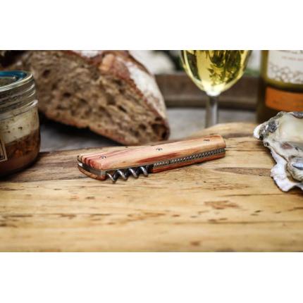 Couteau Solen "Ostréicole" en Bois de Rose.