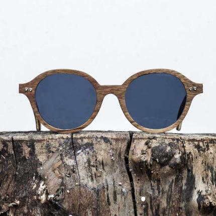 Lunettes de soleil en bois Made in France JFK Noyer
