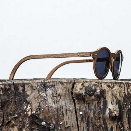 Lunettes de soleil en bois Made in France MXP Noyer