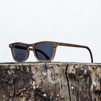Lunettes de soleil en bois Made in France CFE Noyer