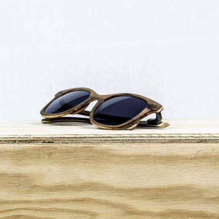 Lunettes de soleil en bois Made in France AUR Noyer 