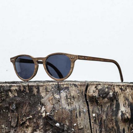 Lunettes de soleil en bois Made in France CDG Noyer