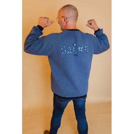 SweaTsaï Ouaga Indigo matelassé