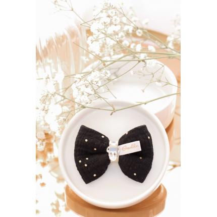 Noeud à clipser noir et doré