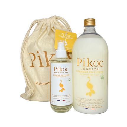 Pochette Duo Lessive + Brume: Oranger en Fleurs