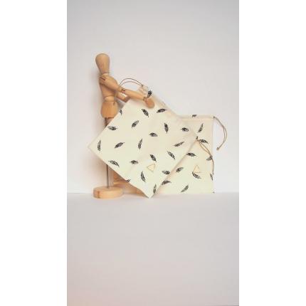 Sacs à vrac Plumes noires, une aide précieuse pour vos courses.