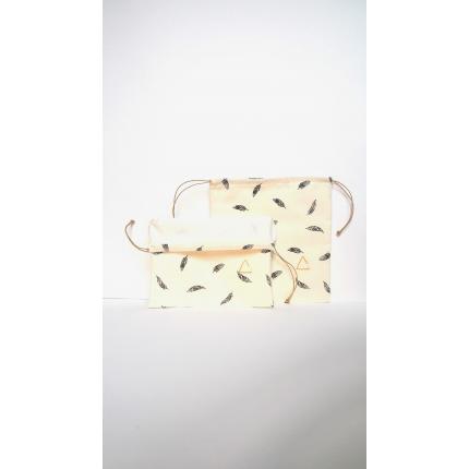 Sacs à vrac Plumes noires, une aide précieuse pour vos courses.