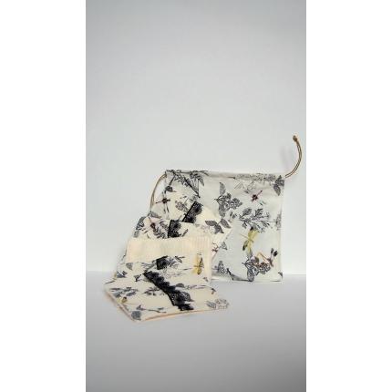 Lot 5 cotons lavables Libellules, à adopter avec douceur.