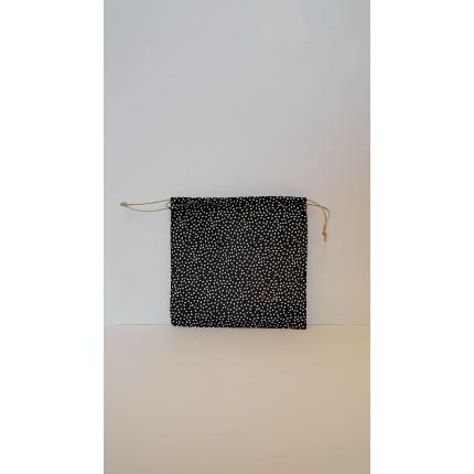 Pochon à pois noirs : à remplir sans limite