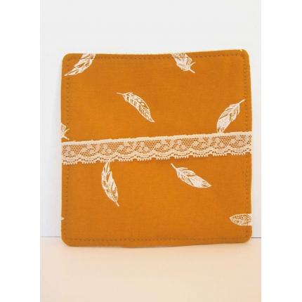 Coton lavable Plumes blanches  : Un petit coton tout mignon