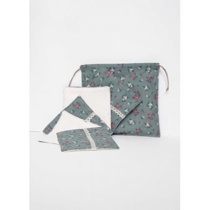 Lot 5 cotons lavables Bouquet, à adopter avec douceur.