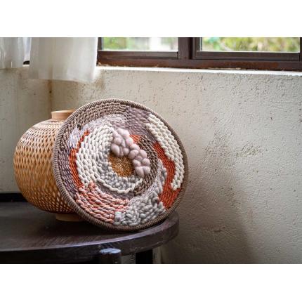 Tissage rond "orange"