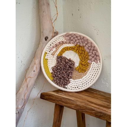 Tissage rond "jaune"