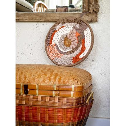 Tissage rond "orange"