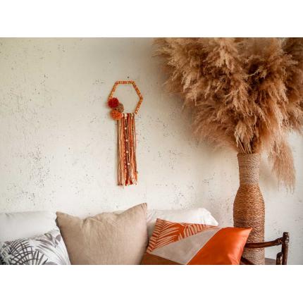 Hexagone décoratif "orange"