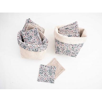 Cotons démaquillants lavables "fleurs"