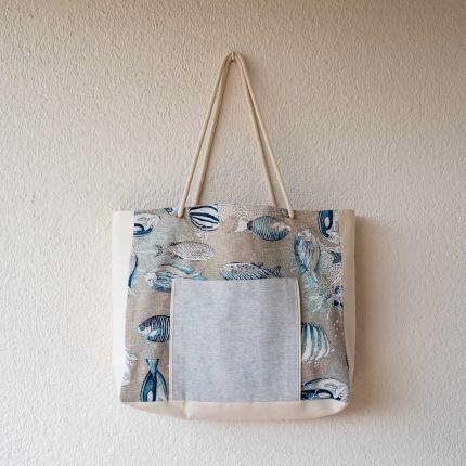 Sac de plage "poissons"