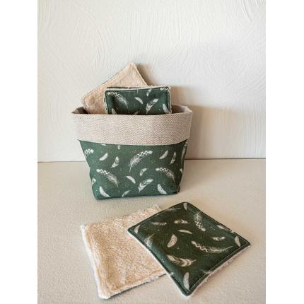 Cotons démaquillants lavables "plumes"