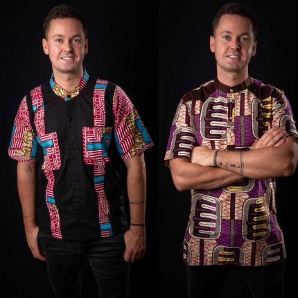 Tshirt  Col Mao Homme