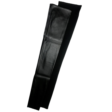 Manchons noir jersey viscose ou jersey enduit